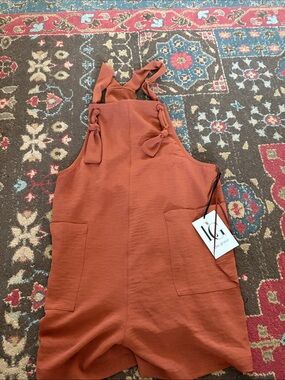 IGIGI Kids Rust Orange Romper Overalls